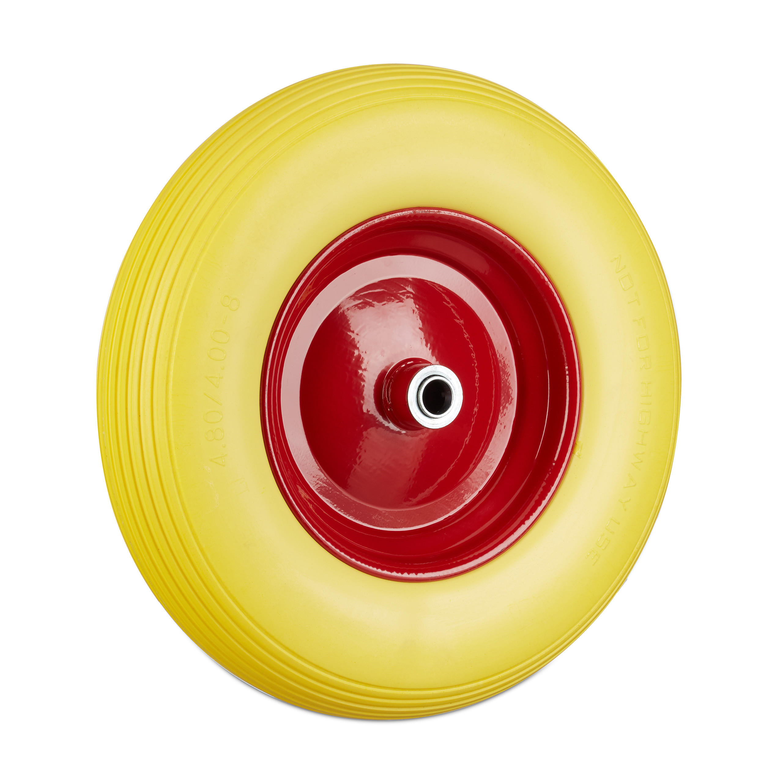 SCHUBKARRENRAD - Multicolor, Kunststoff/Metall (39/39/9cm) - Relaxdays