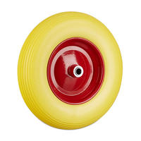 SCHUBKARRENRAD - Multicolor, Kunststoff/Metall (39/39/9cm) - Relaxdays
