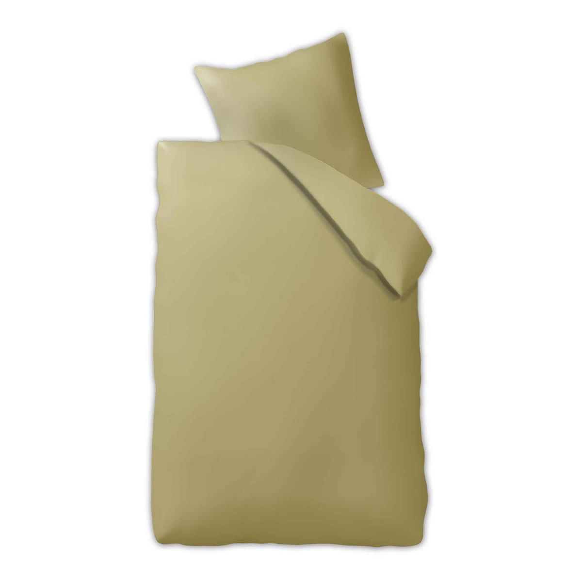 MAKOSATIN BETTWÄSCHE Nightlife Deluxe aus Baumwolle 155 x 220 cm - Olivgrün, Textil (135/200cm) - Butlers