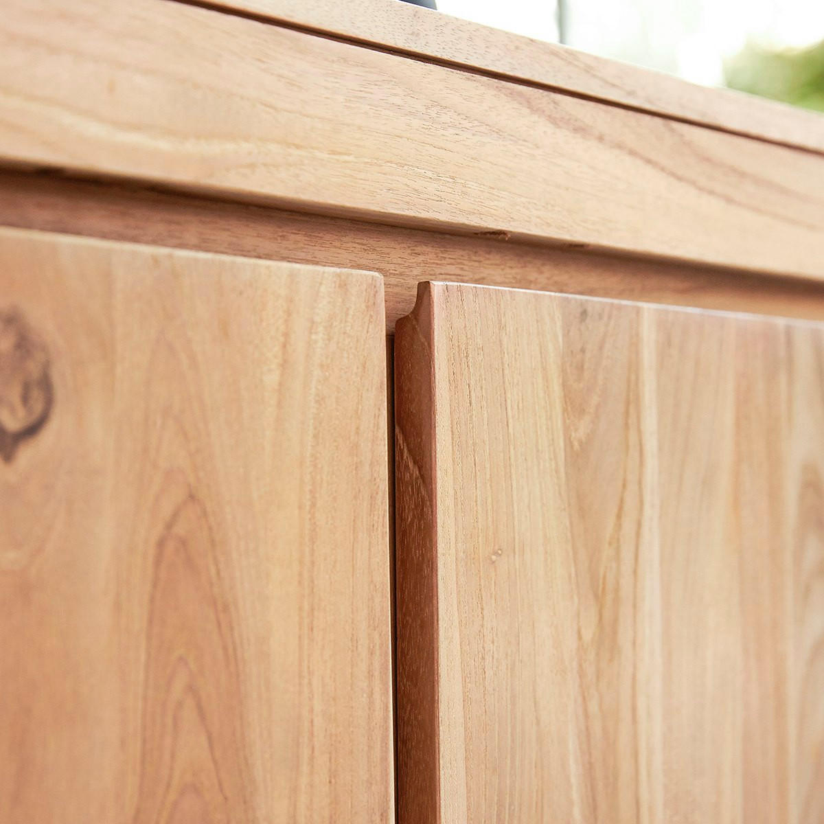 SIDEBOARD Eden Natur aus Teak - Naturfarben, Holz (210/70/50cm) - Tikamoon