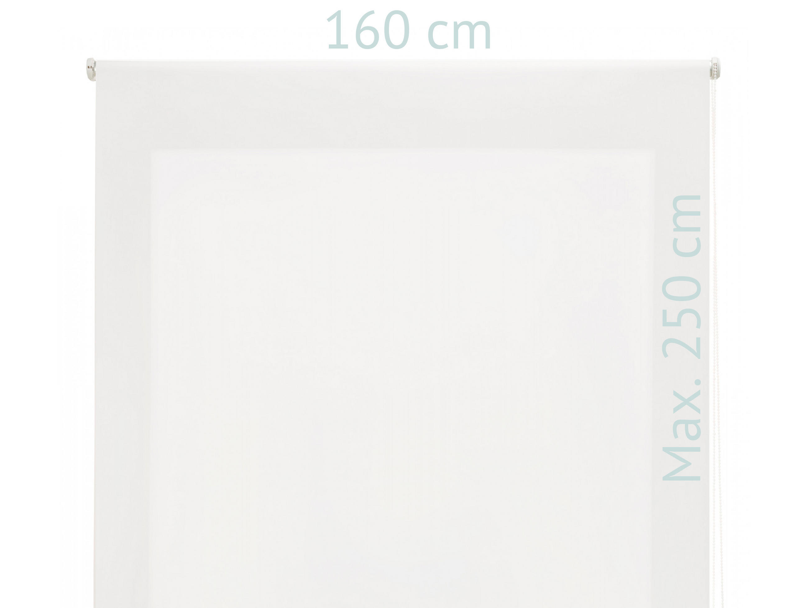 ROLLO Polyester Transluzent Grauweiß 160x250 - Hellgrau, Textil (160/250/1cm) - Purline