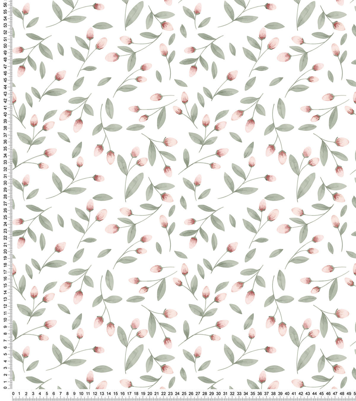 VLIESTAPETE Eden Blumen 50 cm x 10 m grün/rosa - Salbeigrün/Multicolor, Papier (50/1000cm) - Lilipinso