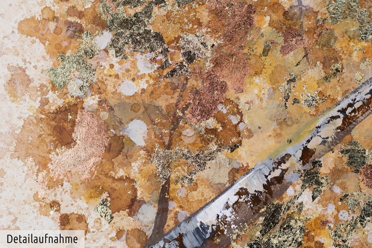 ÖLGEMÄLDE 140/70 cm - Gelb/Rot, Holz/Textil (2.2/70cm) - KUNSTLOFT