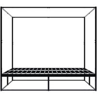 HIMMELBETT Kosan Metall Schwarz Bett 200x200 Schwarz - Schwarz, Metall - DELUKE