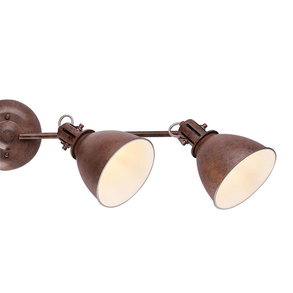 LED DECKENLEUCHTE Metall Rostoptik Braun - Braun, Metall (80/15/20cm) - Globo Lighting