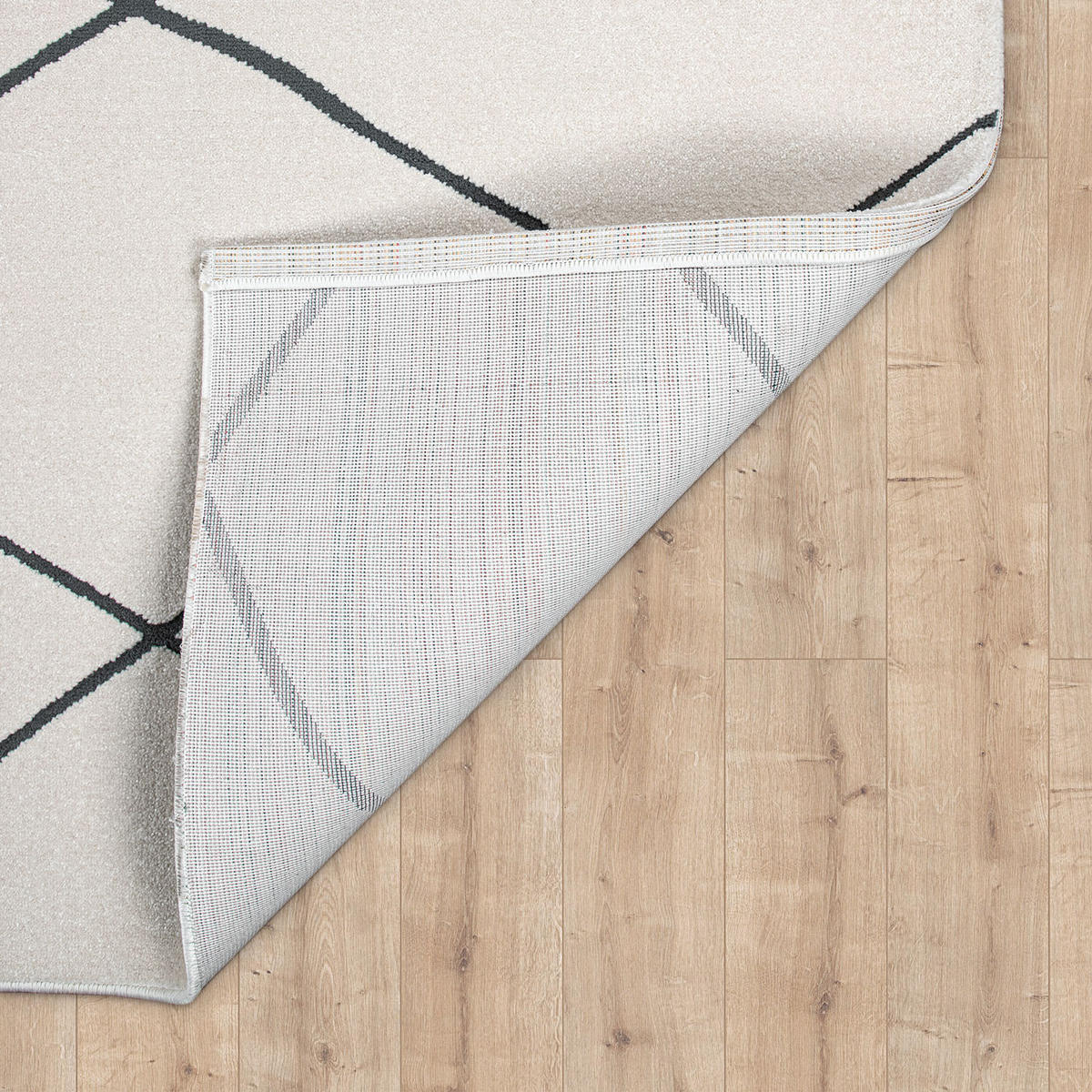 KURZFLORTEPPICH 120/120 cm Haral 786 - Weiß, Kunststoff (120/120cm) - Paco Home