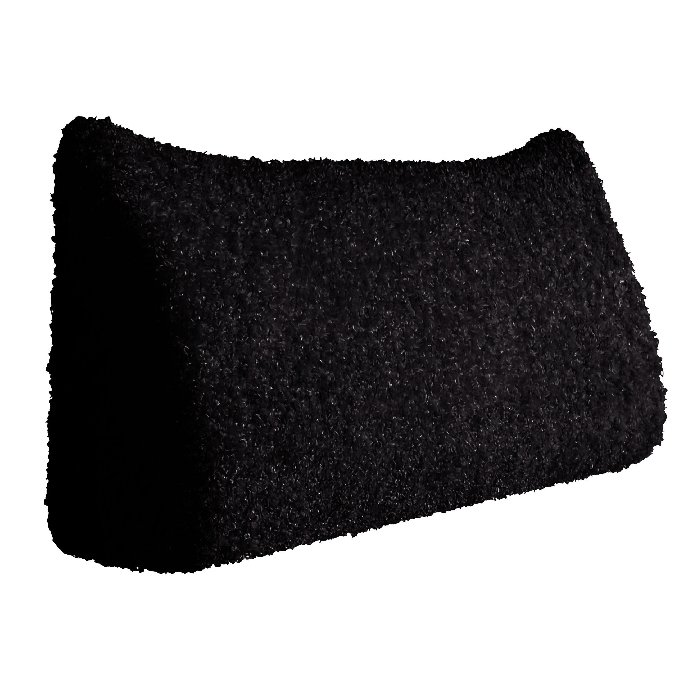 RÜCKENKISSEN Plüsch Schwarz 120 cm - Schwarz, Textil (50/120cm) - Vercart