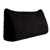RÜCKENKISSEN Plüsch Schwarz 120 cm - Schwarz, Textil (50/120cm) - Vercart