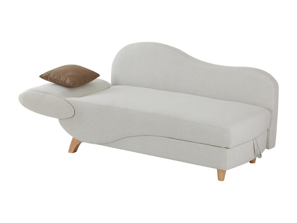 RECAMIERE mit Schlaffunktion - 1 -Sitzer - Polyester - beige - PENELOPE - Beige, Textil (160/81/80cm) - Vente-Unique