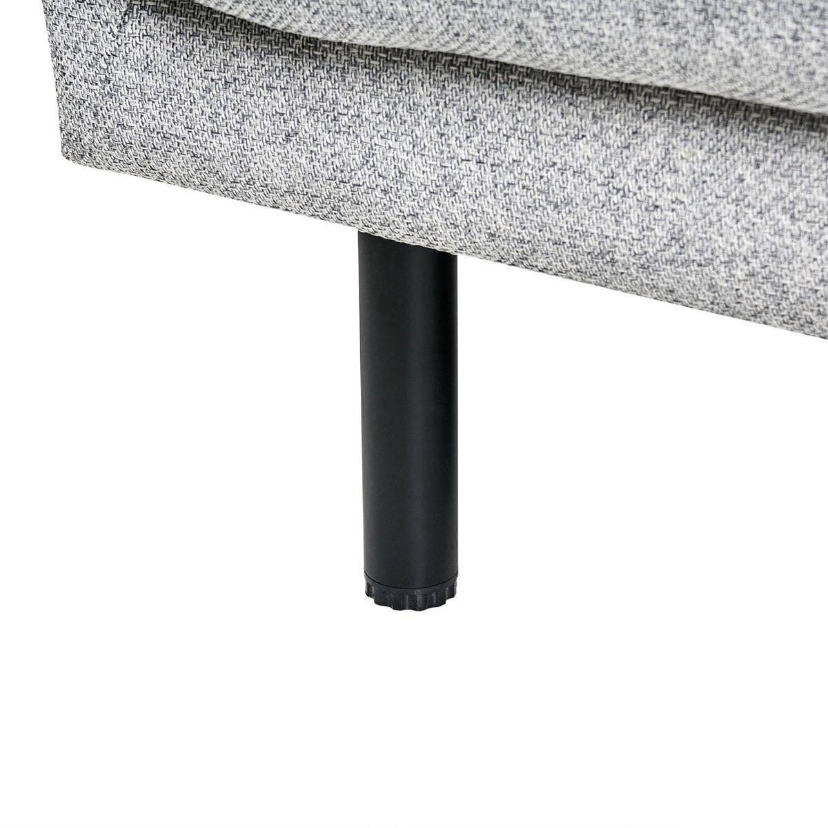 POHOVKA 3-místná Látka Světle šedá Vorgod - světle šedá, textil (221/76/84cm) - Beliani