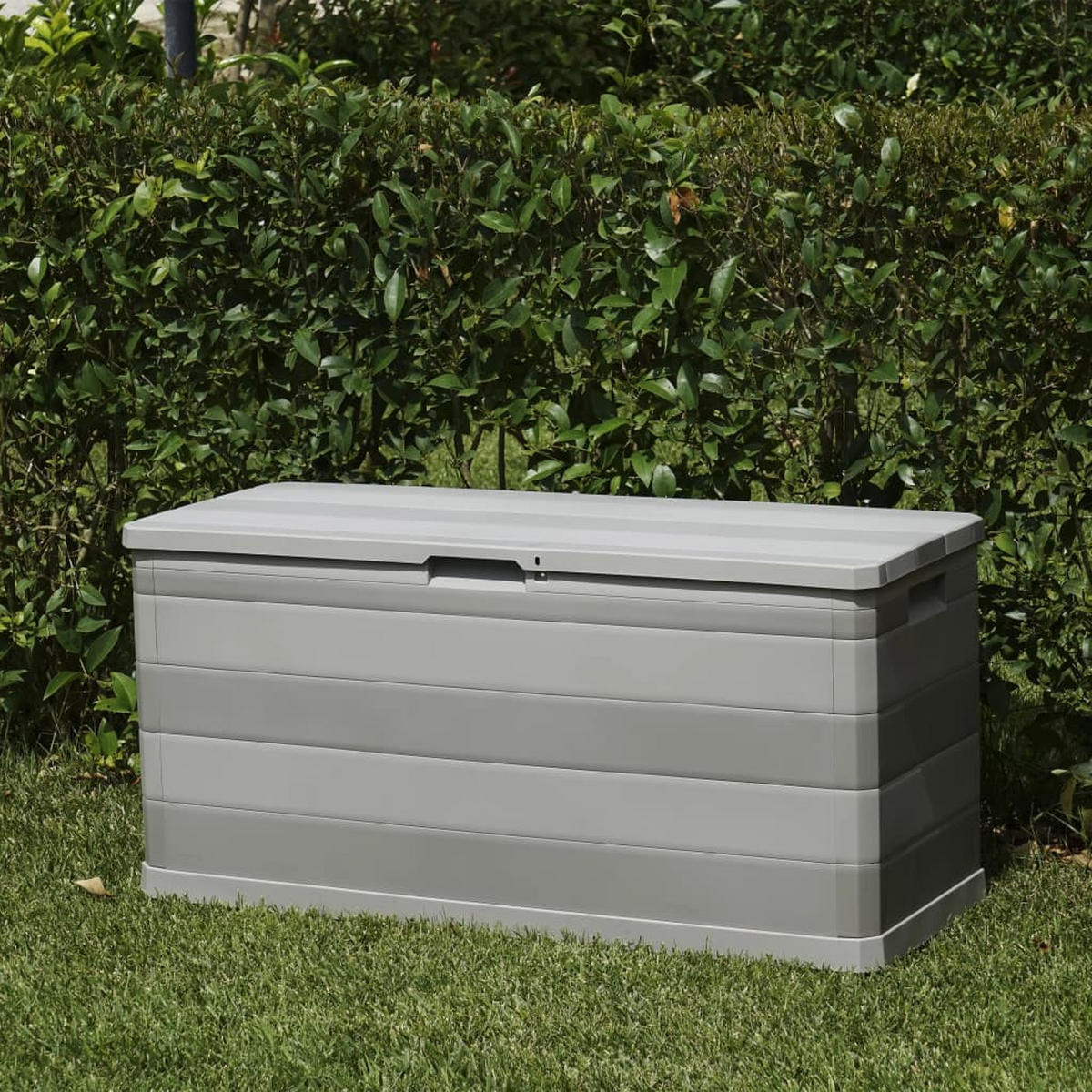 GARTENBOX Grau 117/45/56 Cm - Grau, Kunststoff (117/56/45cm) - vidaXL