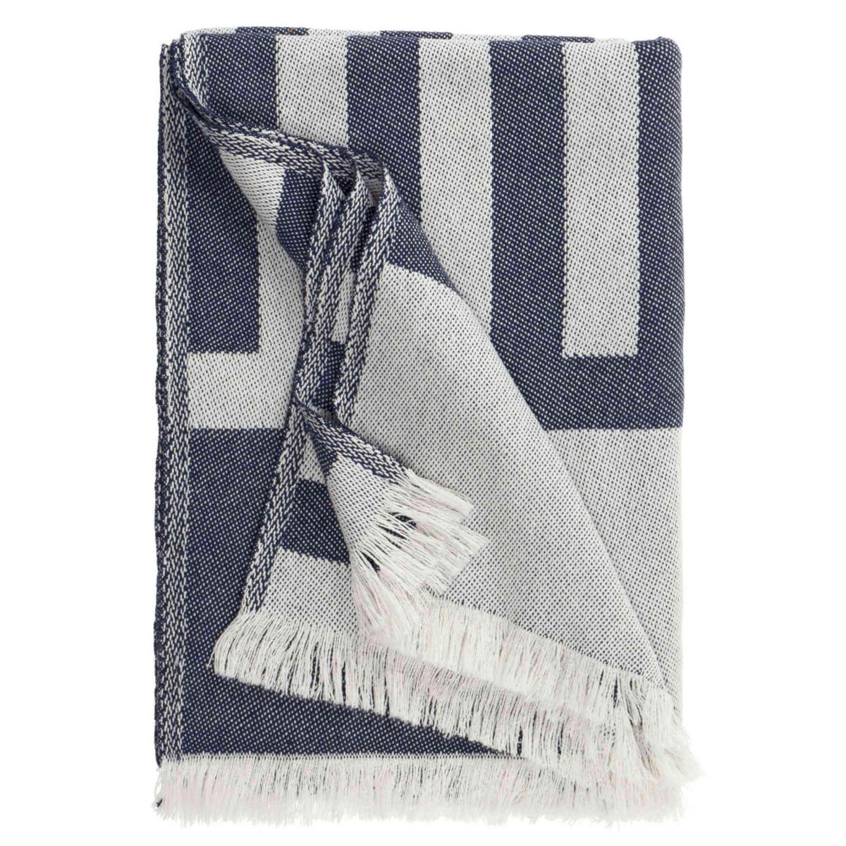 DECKE MARITIME - Blau, Textil (140/200cm) - Sportalm Kitzbühel