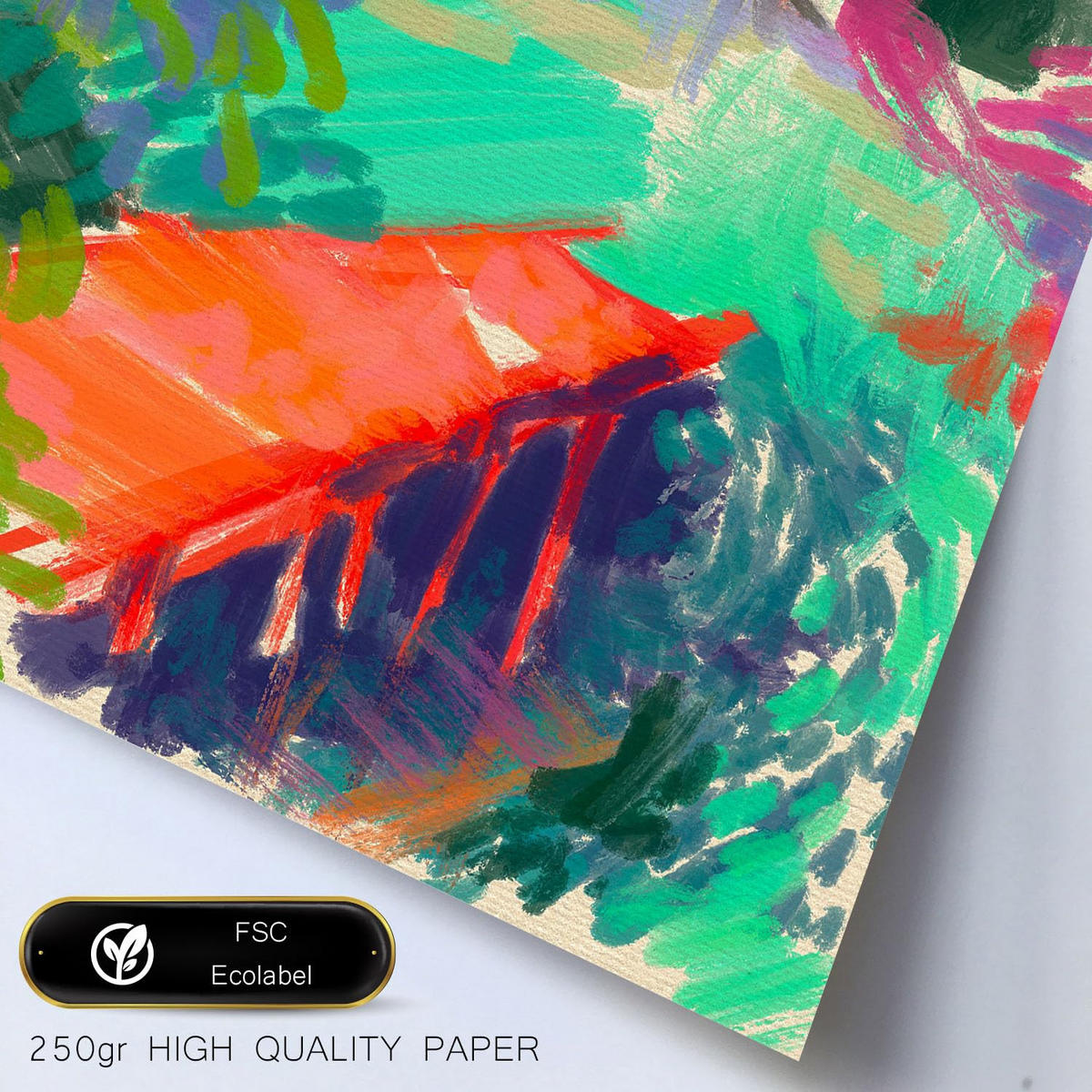 POSTER Set Mit 6 Essenz Der Natur In Kulissen Abstracts Ästhetische Dekorative Gemälde Für Ihr Wohnzimmer, Schlafzimmer, Zuhause A3 & A4 Weißer Rahmen - Weiß, Papier (29/3cm) - Nacnic
