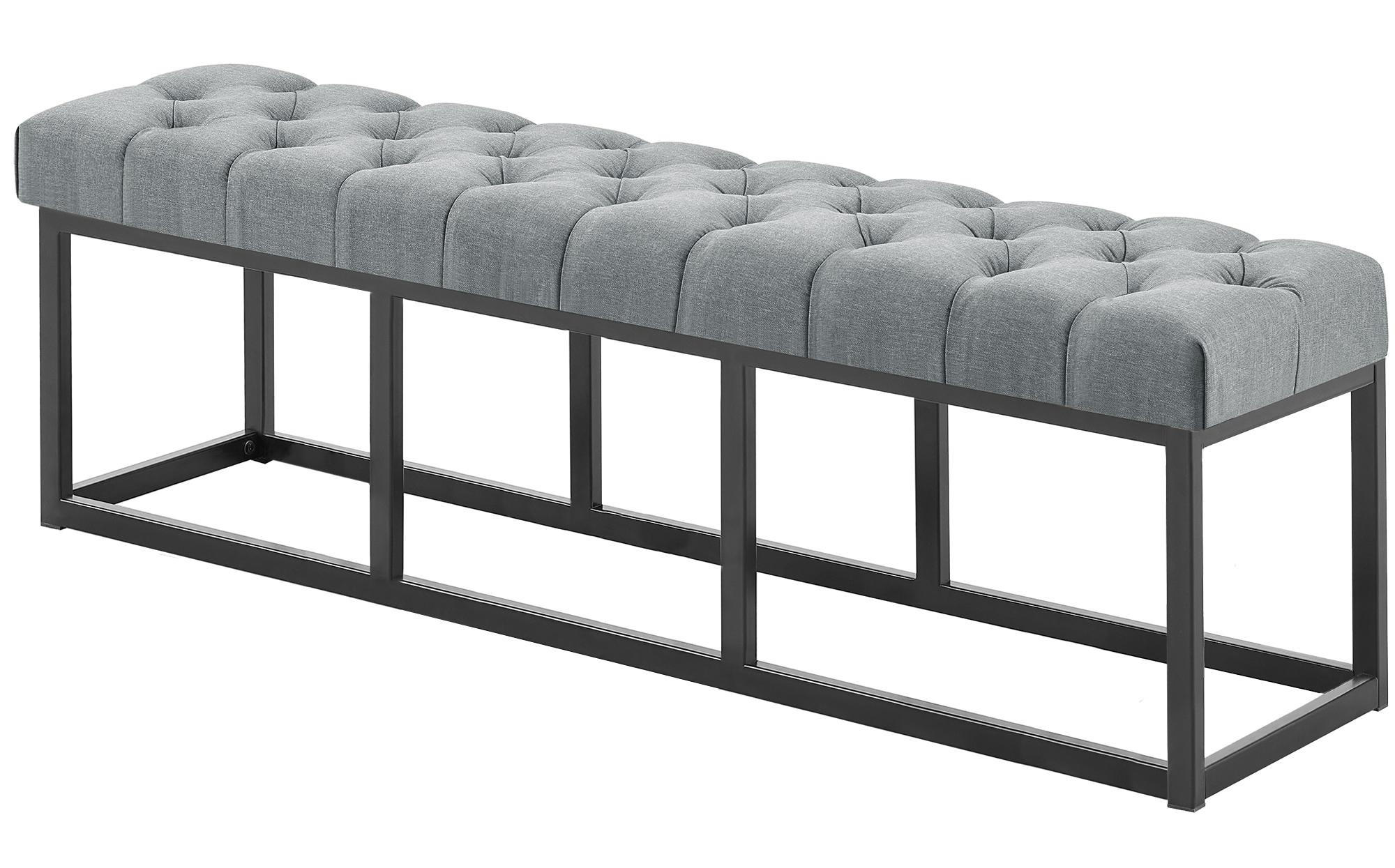 Deluke Sitzbank Dunkelgrau 150x46x38 cm