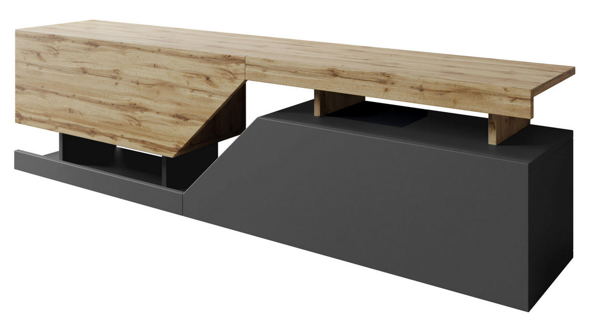 TV-ELEMENT Ceelias 160 - Anthrazit, Holzwerkstoff (160/47/35cm) - MIRJAN24