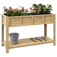 HOCHBEET DE-15997 mit herausnehmbarem Separator Holz - Naturfarben, Holzwerkstoff (115/75/46cm) - ComfortXL