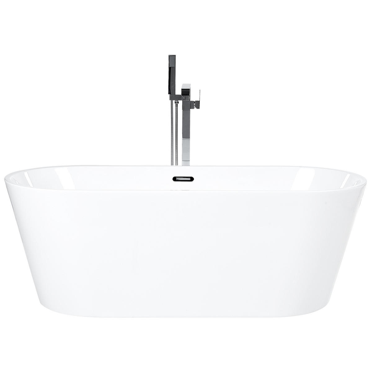 BADEWANNE FREISTEHEND 72x170x59 cm weiß Havana - Weiß, Kunststoff (72/59/170cm) - Beliani