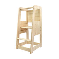 LERNTURM aus massivem naturbelassenem Kiefernholz TOWER - Beige, Holz (40/90/40cm) - RNT By Really Nice Things