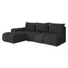 ECKSOFA Bestii, Seite: Links - Schwarz, Holz/Kunststoff (270/183cm) - MIRJAN24