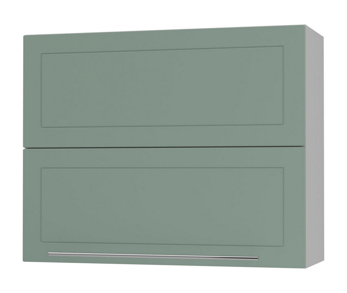 KÜCHENHÄNGESCHRANK Kvantum W8B/90 Mint Matt / Grau Matt 90 / 32,5 / 72cm - Grau/Mintgrün, Holz/Holzwerkstoff (90/72/36cm) - Feldmann-Wohnen