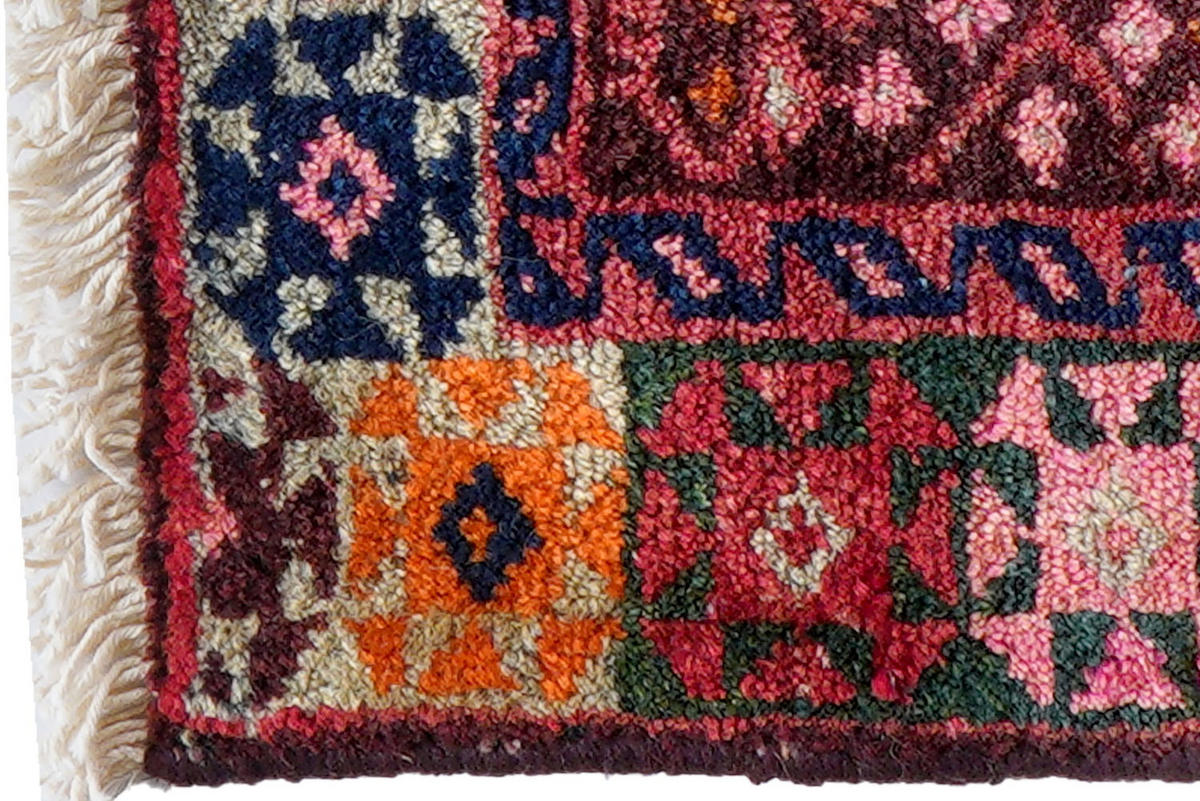 TEPPICH Gashgai Mehrfarbig 32/51 cm Schurwolle - Multicolor, Textil (51/32cm) - Looma