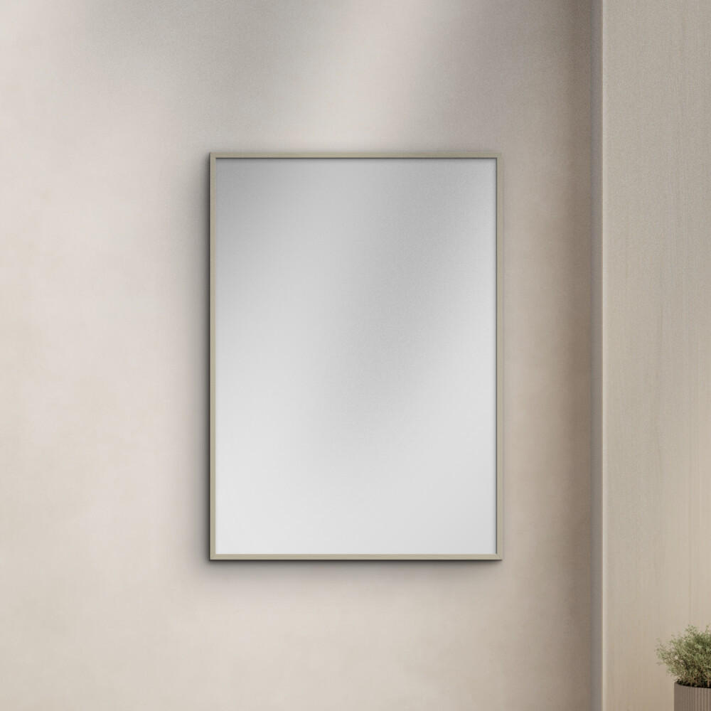 SPIEGEL - Kaschmirfarbenes Holz - Kaschmir, Holz/Papier (50/70/2cm) - Poster&Frame