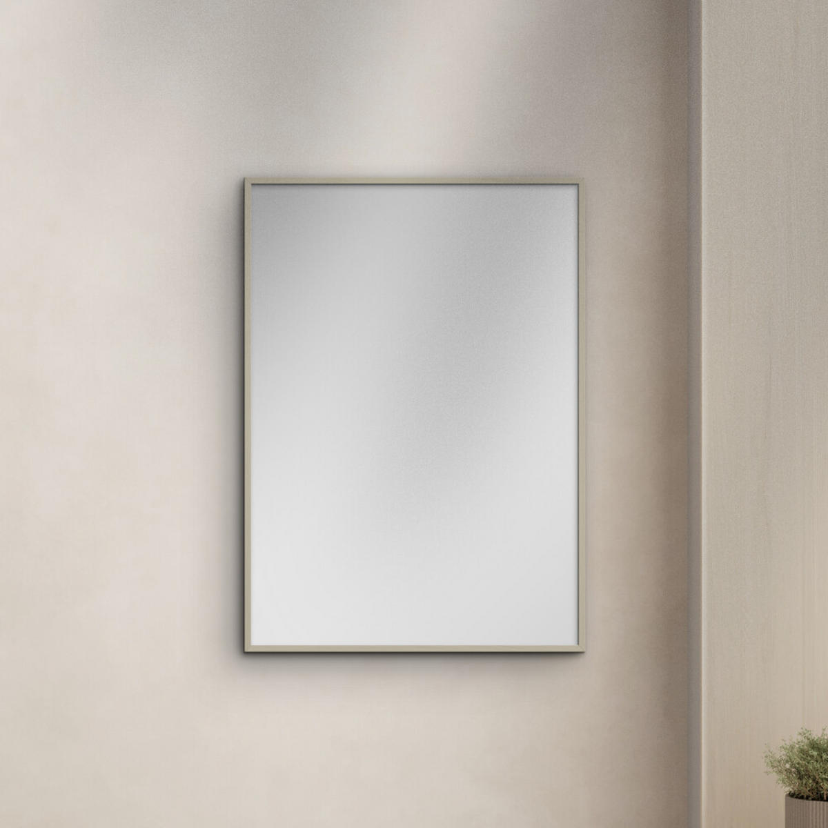 SPIEGEL - Kaschmirfarbenes Holz - Kaschmir, Holz/Papier (50/70/2cm) - Poster&Frame