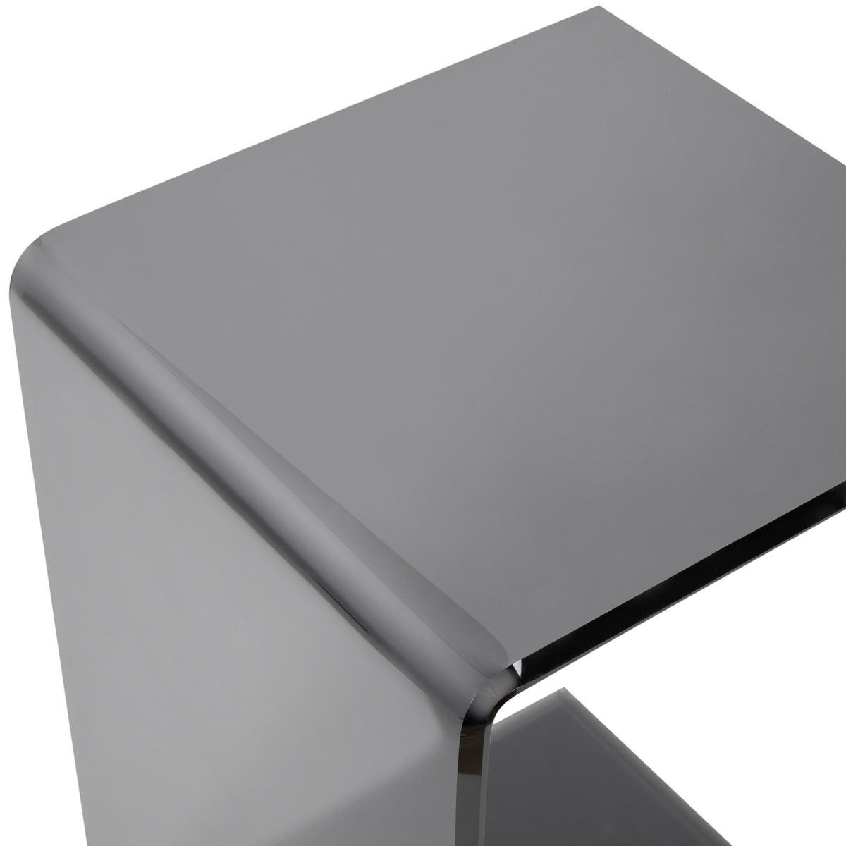 BEISTELLTISCH Schwarz Lourdes - Schwarz, Glas (40/40/61cm) - Beliani