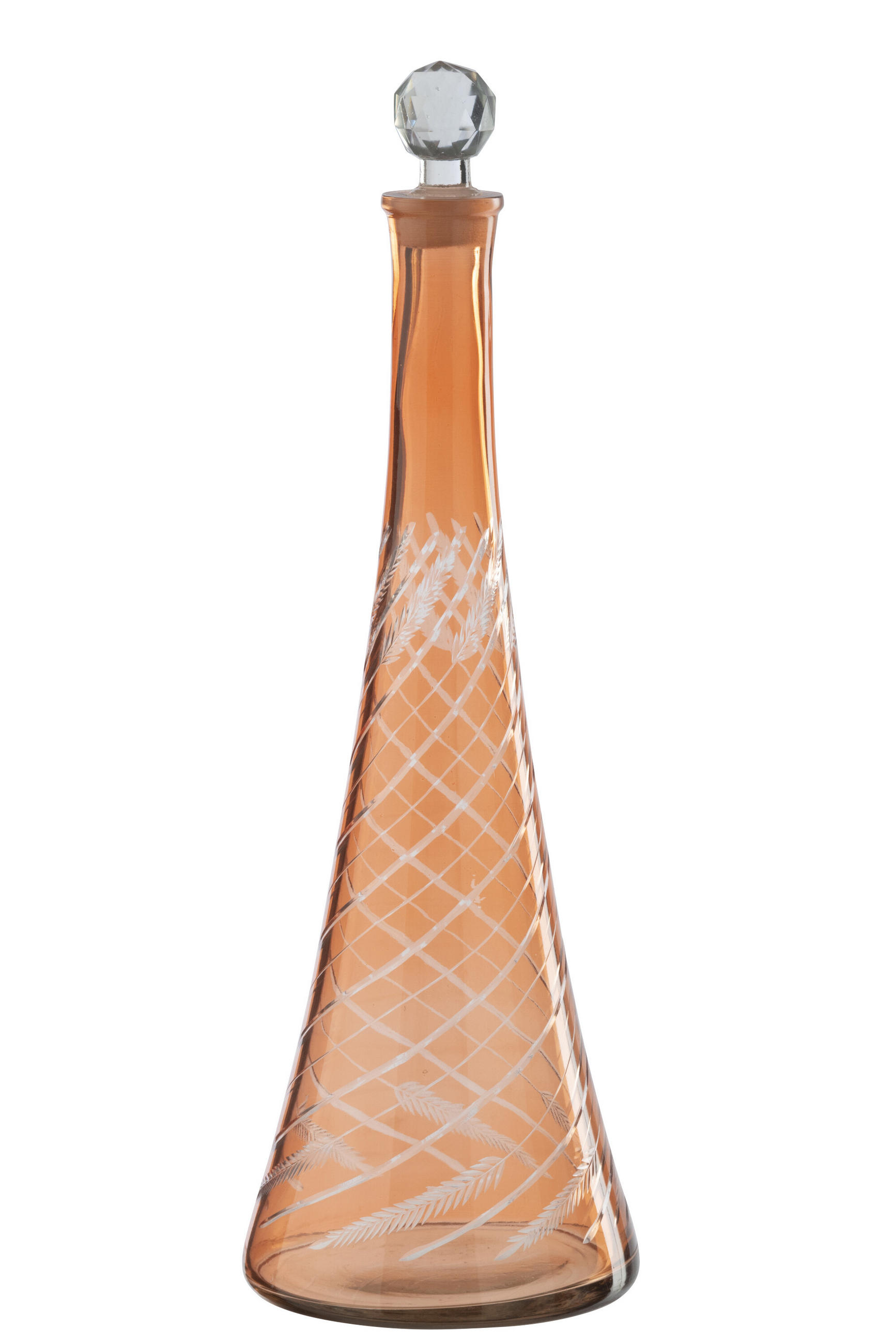 KARAFFE GO - Orange, Glas (13/43/13cm) - J-Line