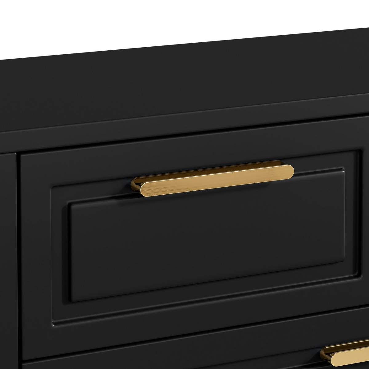 SCHUHSCHRANK aus Spanplatte & MDF 95x24x107.5cm in Schwarz mit Schubladen - Schwarz, Holzwerkstoff (95/107.5/24cm) - Modfu