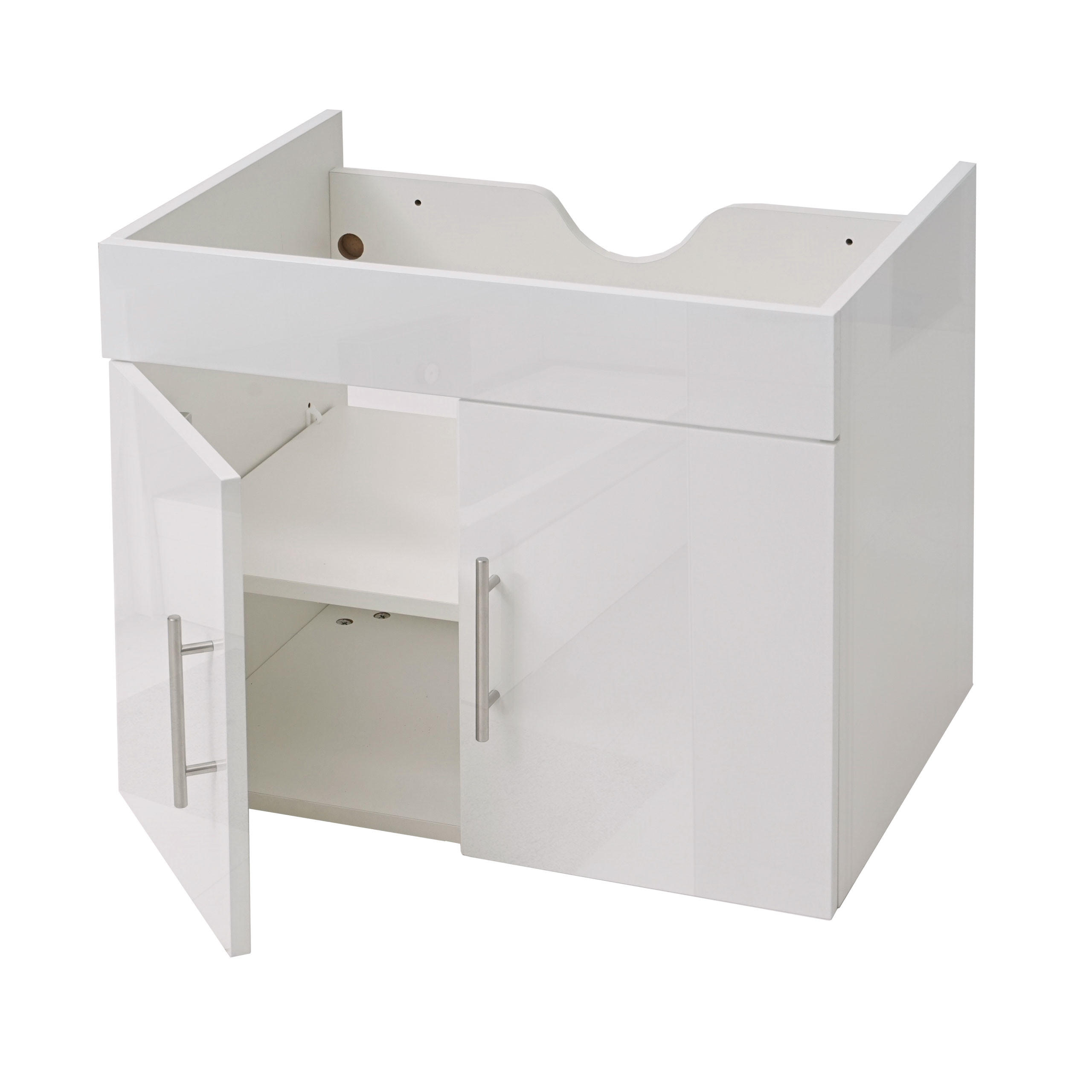 WASCHBECKENUNTERSCHRANK Weiß - Weiß, Holzwerkstoff (59/48/46cm) - MCW