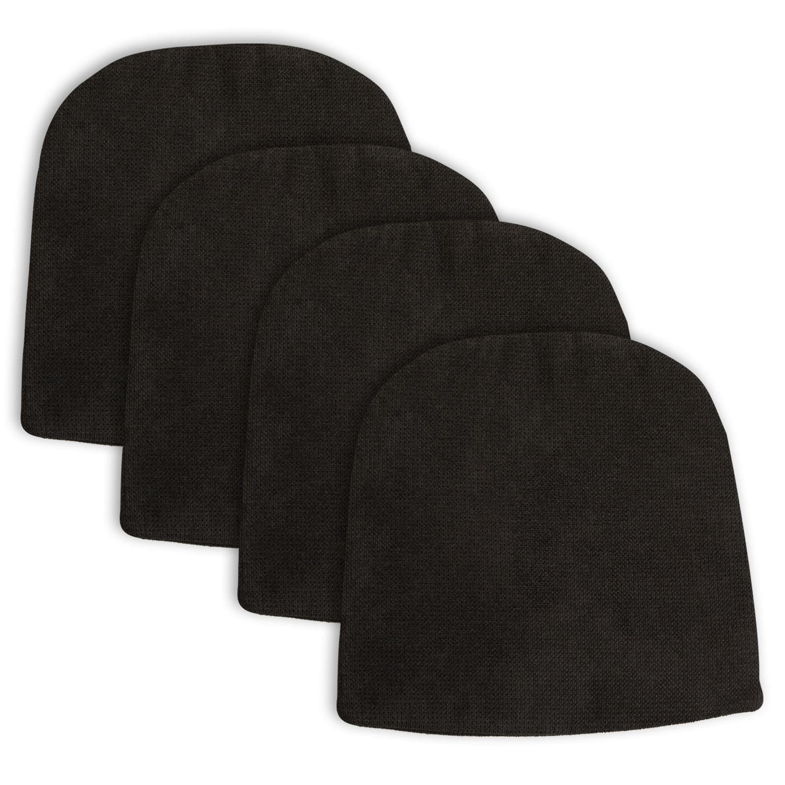 SITZKISSEN AZARA 4ER-SET - Schwarz, Textil (44/44/2cm) - IDIMEX
