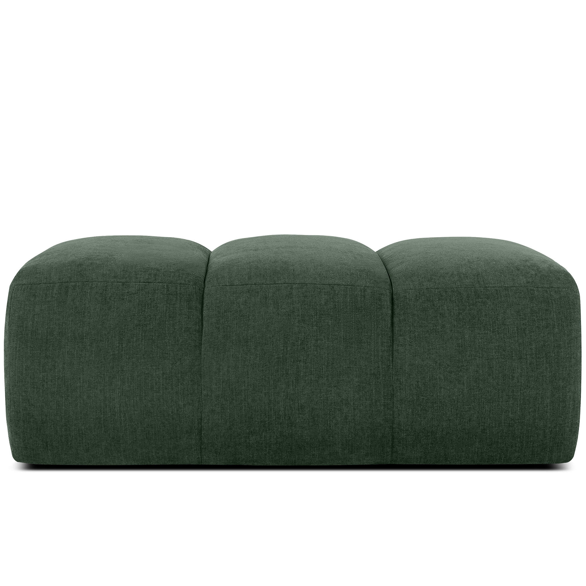 SITZHOCKER FLAVA, Dunkelgrün - Dunkelgrün, Holz/Holzwerkstoff (123/47/70cm) - KONSIMO®