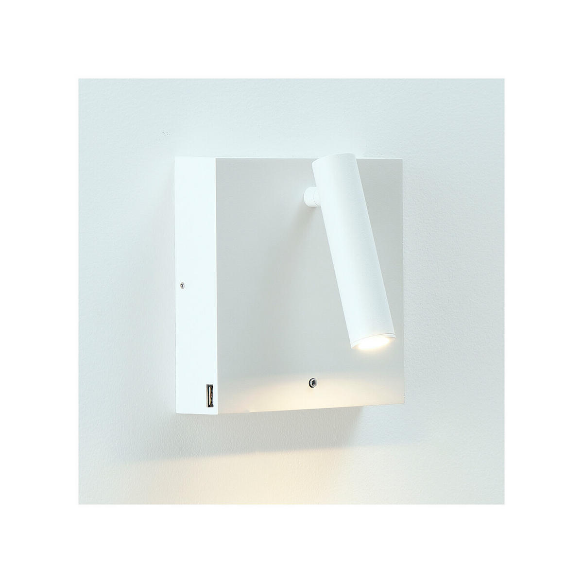 WANDLEUCHTE Lancaster, Weiß, 16cm, Dimmbar - Weiß, Metall (4/16/15.5cm) - KOSILUM