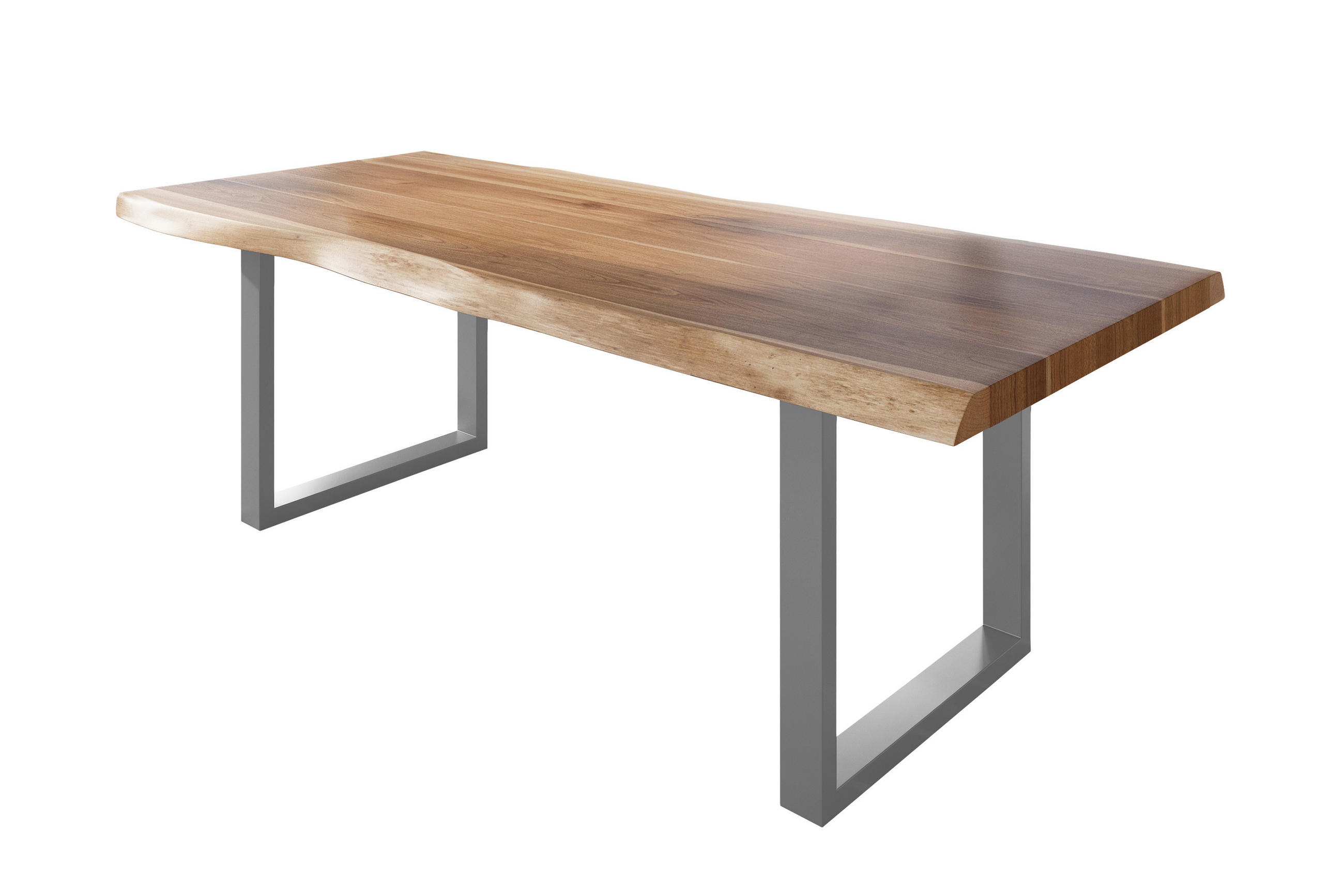 ESSTISCH TITAN - Beige/Silberfarben, Holz (120/240/79cm) - SAM