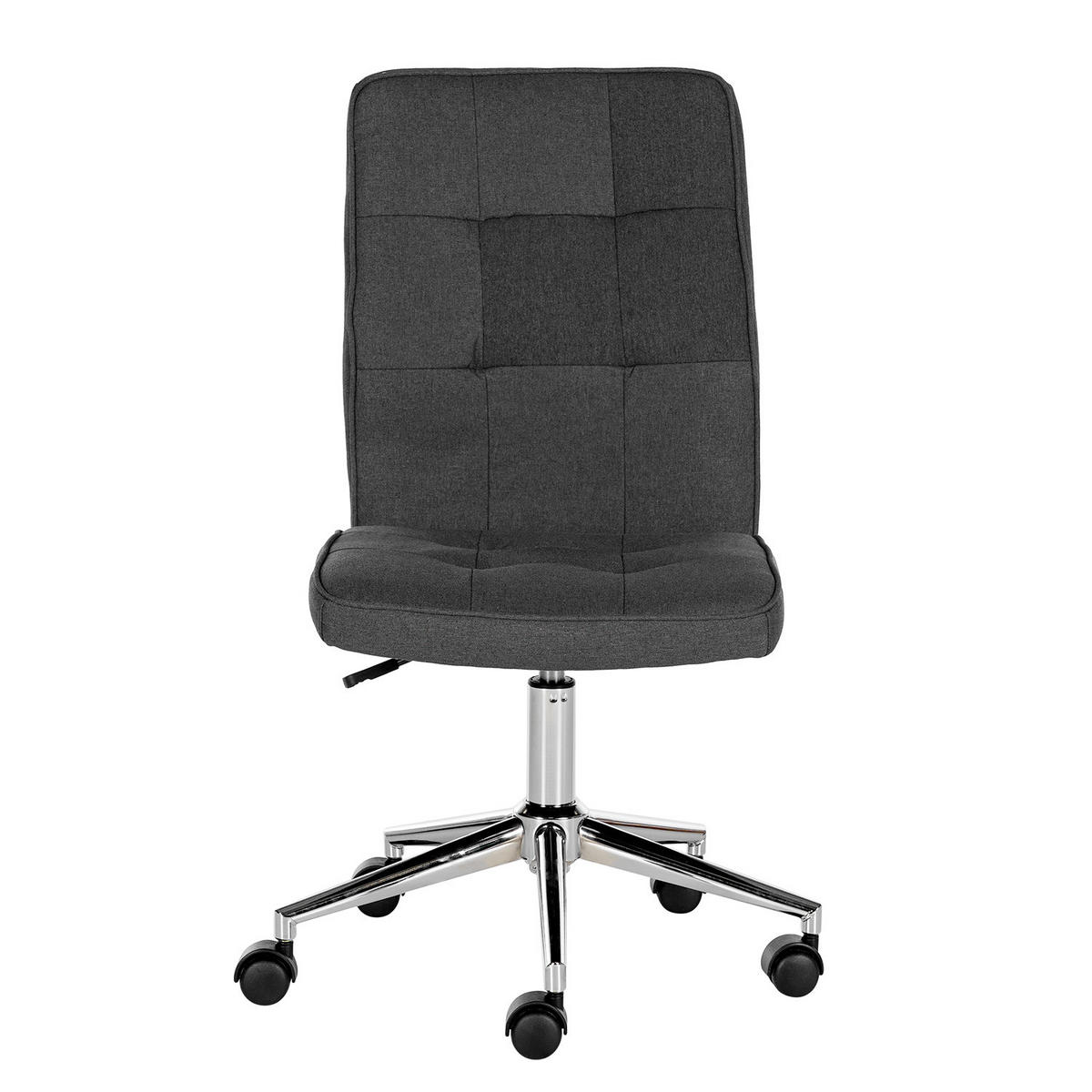 BÜROSTUHL - Metall / Textil - Grau, Textil/Metall (46/91/62cm) - home24