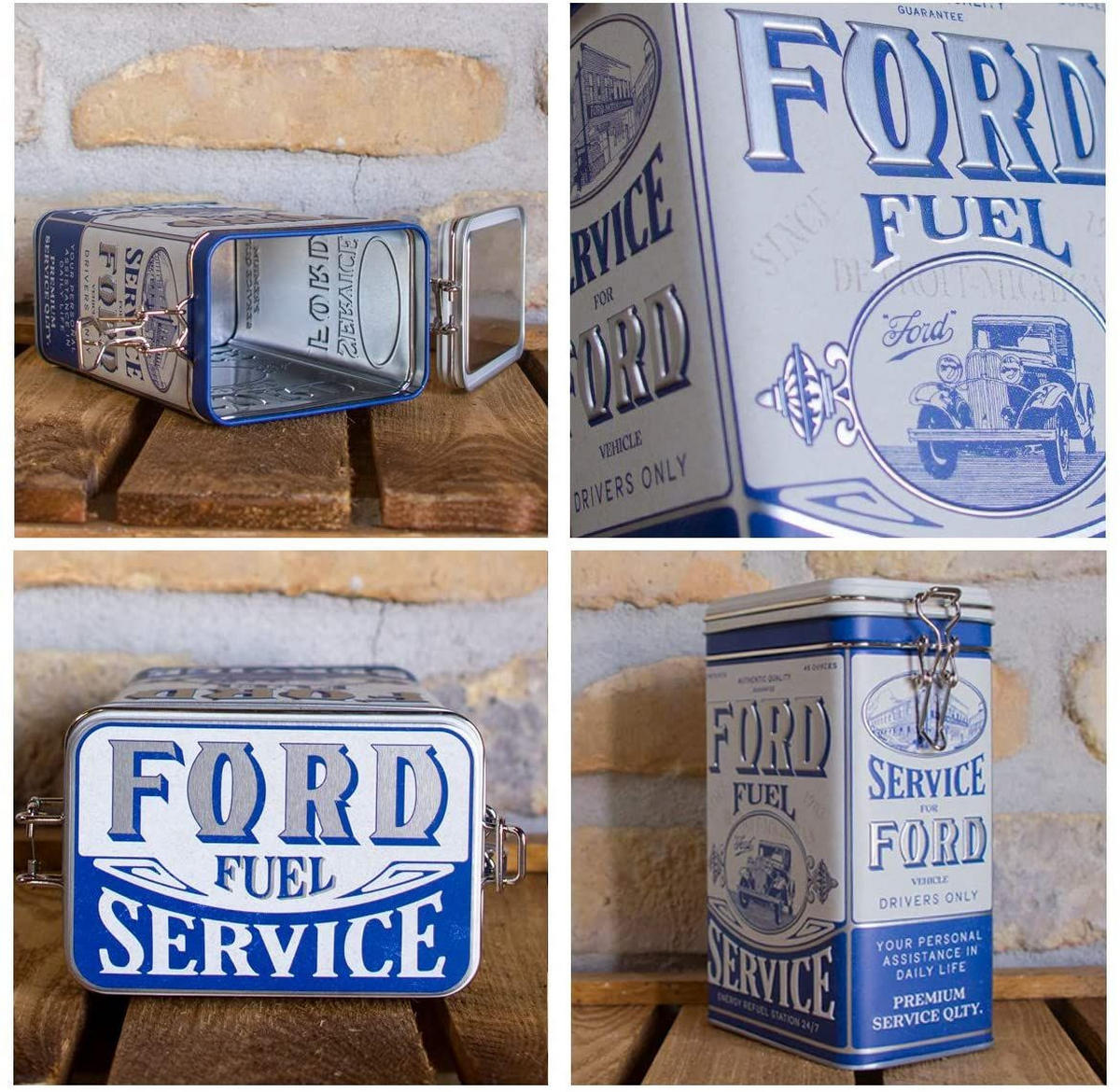 AROMADOSE Ford Fuel Service - Multicolor, Metall (11/17.5/7.5cm) - Nostalgic-Art