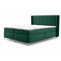 BOXBETT Damien - Grün, Holzwerkstoff/Textil (140/200cm) - Fun Möbel