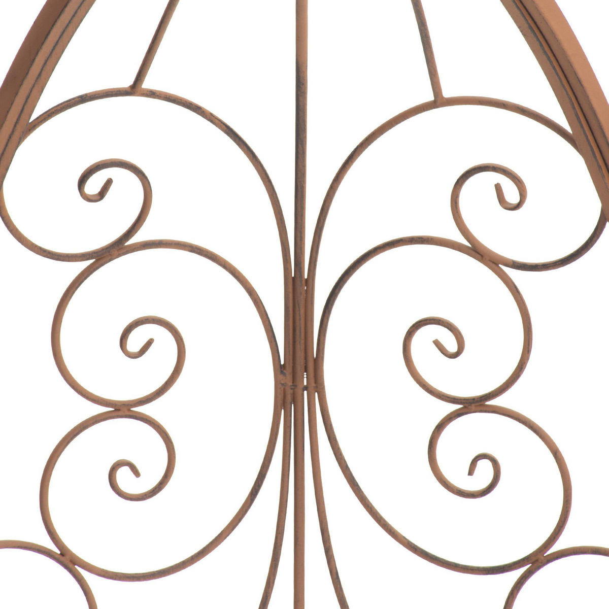 PAVILLON 120/58/178 cm Metall Antik Braun - Braun, Metall (120/178/58cm) - CLP
