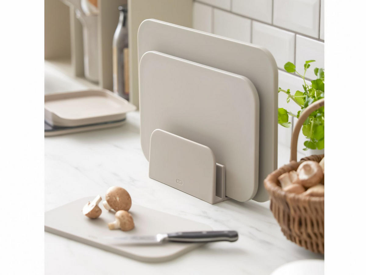 SCHNEIDEBRETTER-SET Choptima humus - Beige, Kunststoff (35/26cm) - Rosti