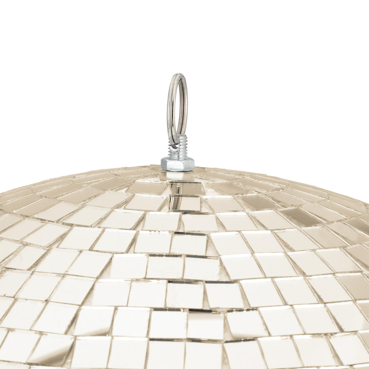 DISCOKUGEL - Beige, Glas/Textil (50/50/50cm) - Relaxdays