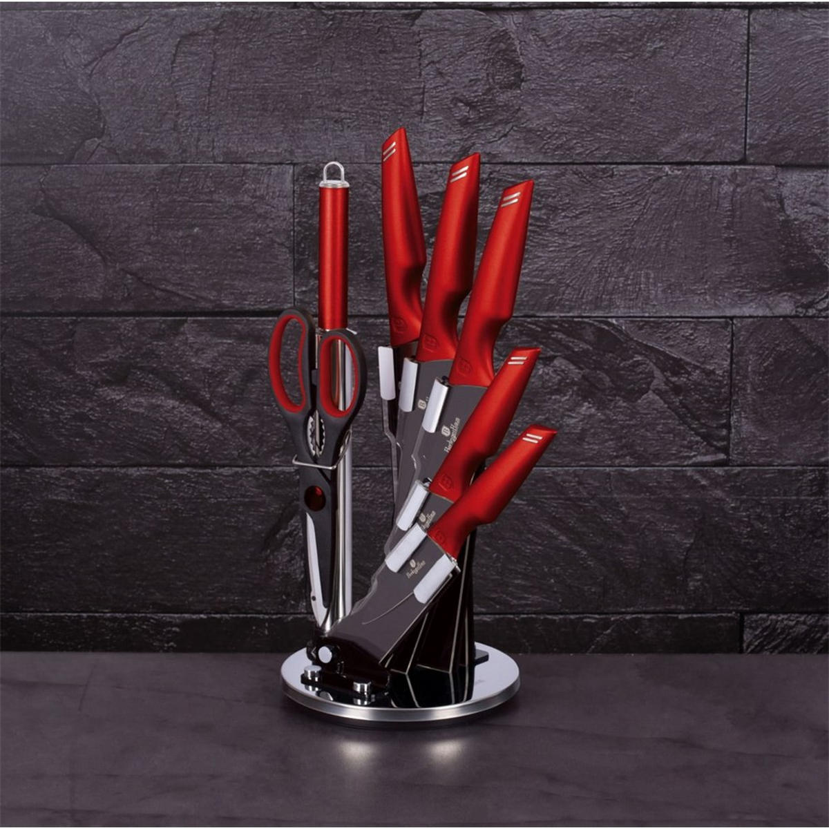 MESSERSET Silber 30/10/30 cm BH2686 - Silberfarben, Metall - Berlinger Haus