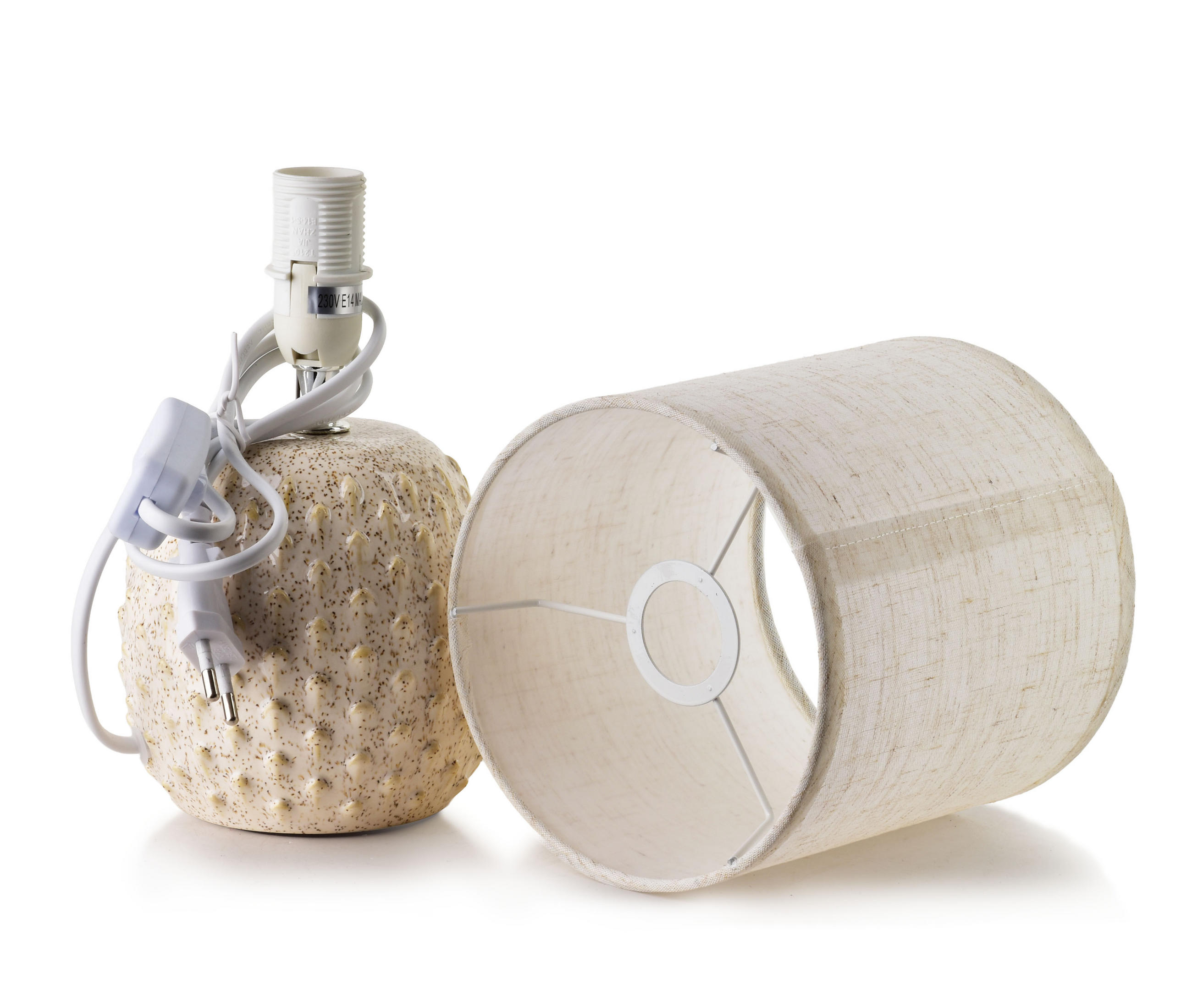 TISCHLAMPE Beige 10/14/28.5 cm Keramik - Beige, Keramik (10/14/28.5cm) - Mondex