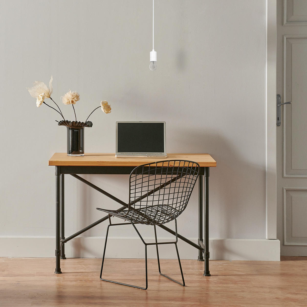 PENDELLEUCHTE Hugo - Weiß, Metall (4.4/4.4/6.5cm) - Paco Home