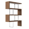 REGAL Walnuss Stahl 130/35/170 cm - Edelstahlfarben/Walnussfarben, Holz/Metall (130/170/35cm) - ANGEL CERDA