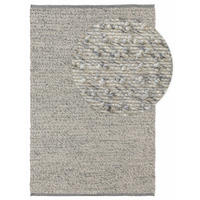 WOLLTEPPICH Lana Grau 120x170 cm - Grau, Textil (120/170cm) - benuta Pure
