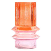VASE Multicolor orange-rosa - Orange, Glas (25cm) - FURNARO