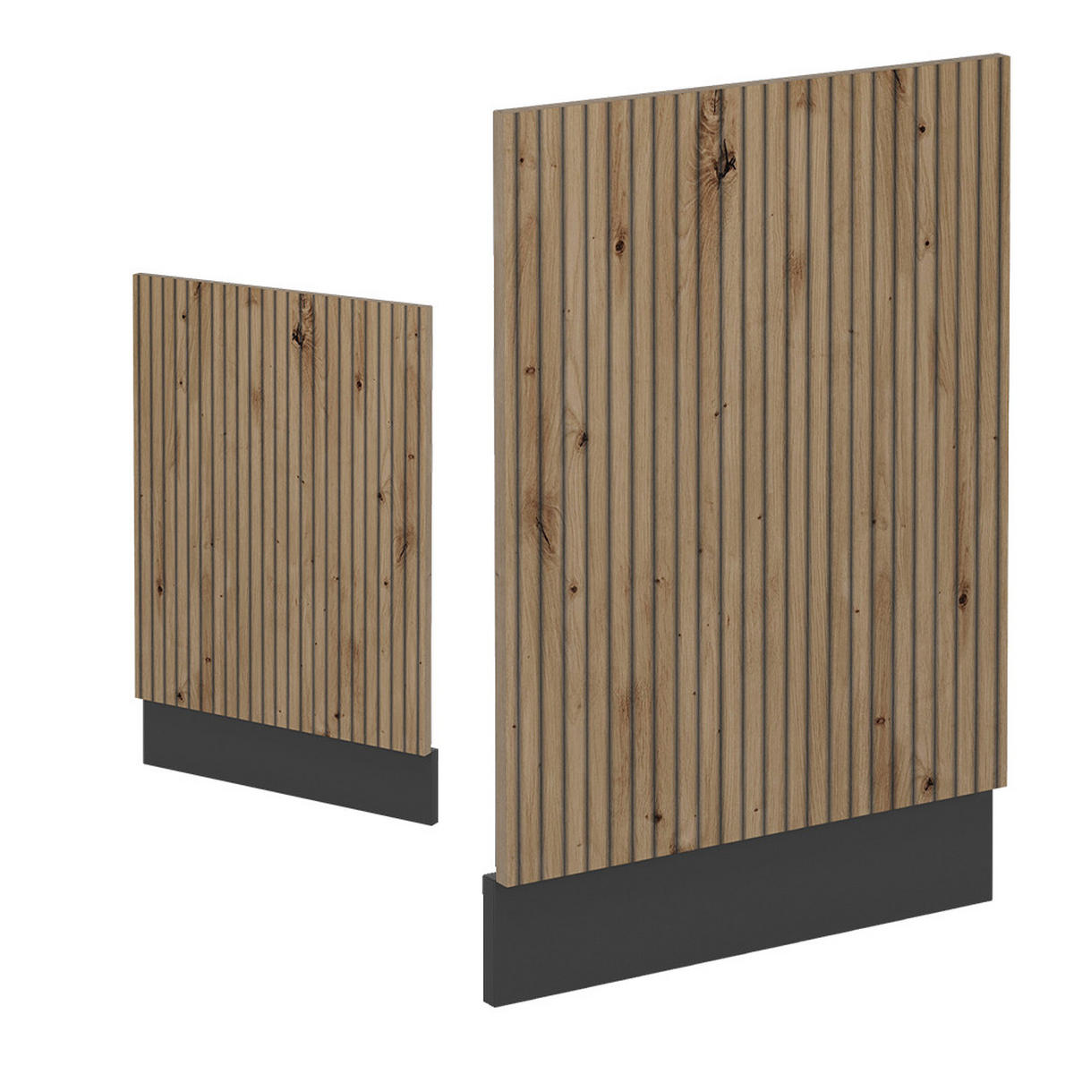 FRONTBLENDE R-Line Artisan-Eiche 45 cm, AP Anthrazit - Anthrazit/Eiche Artisan, Holzwerkstoff (45/57.2/1.6cm) - Vicco