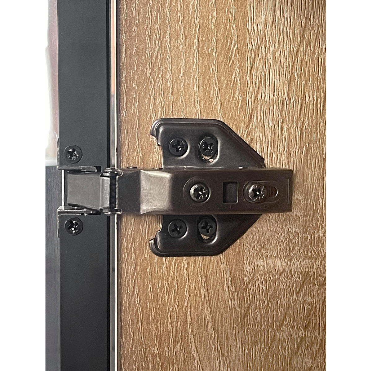 SCHRANK mit LED-Beleuchtung 73 cm MDF Natural - Naturfarben, Holzwerkstoff (36/155/74cm) - Beauniv