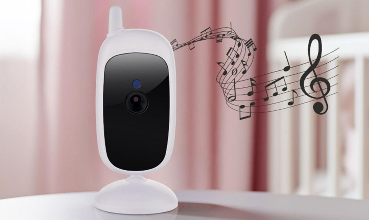 VIDEOBABYPHONE BabyCam S - Weiß, Kunststoff - Reer
